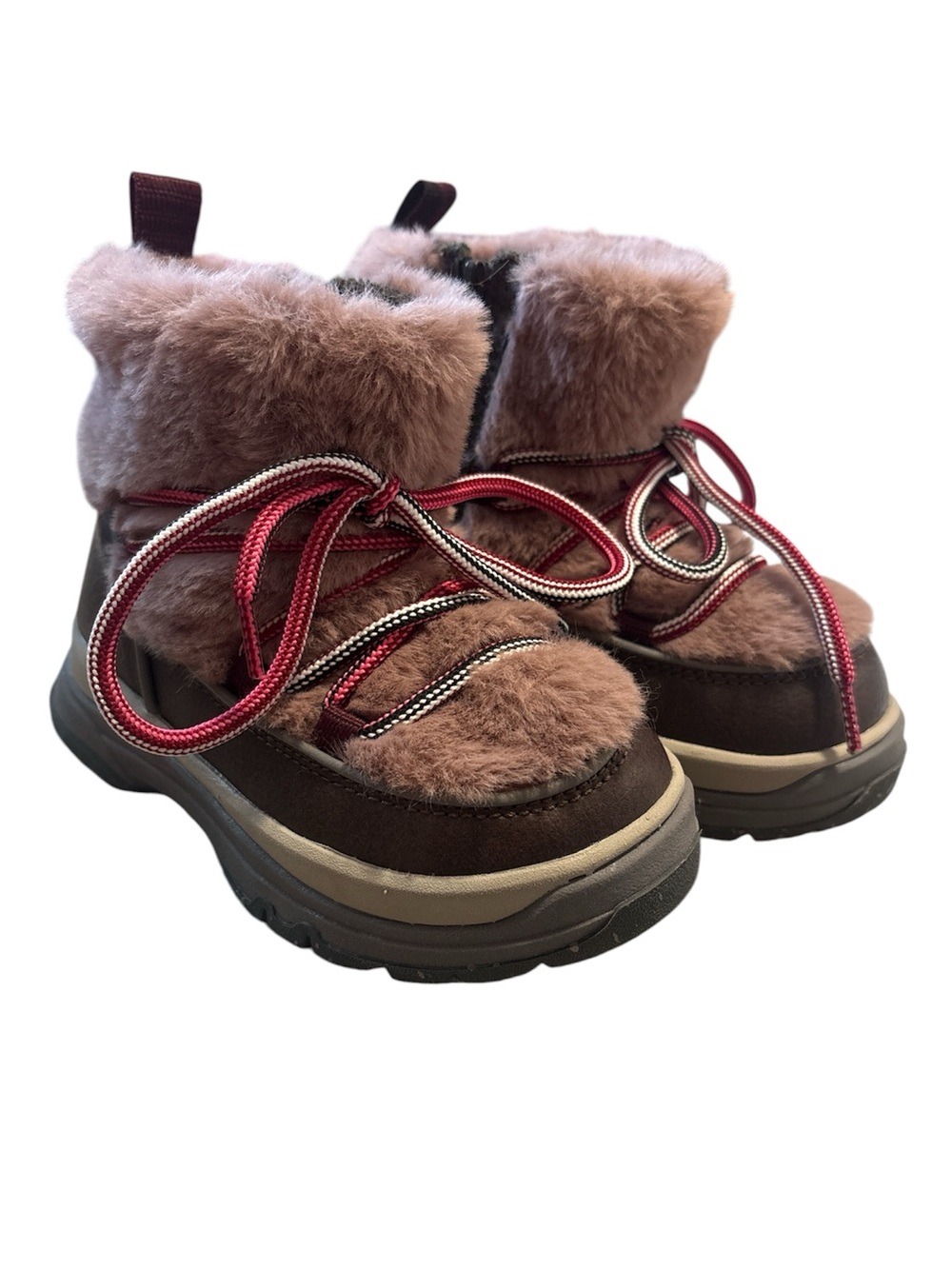 Zara Kids Blurred Boots Fur Mauve